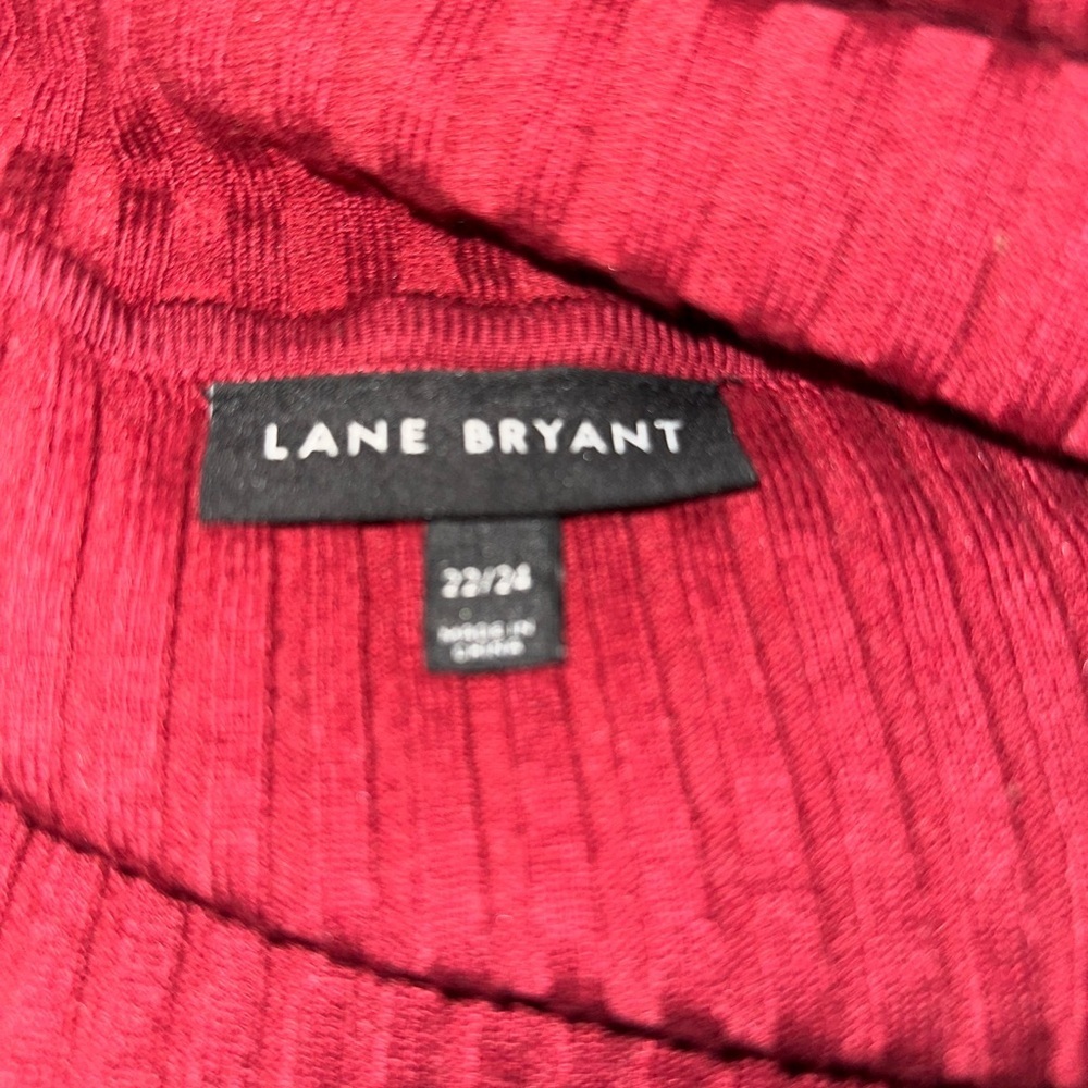 Lane Bryant Maroon Cowl Neck Sweater Women’s Size 22 - Picture 3 of 3